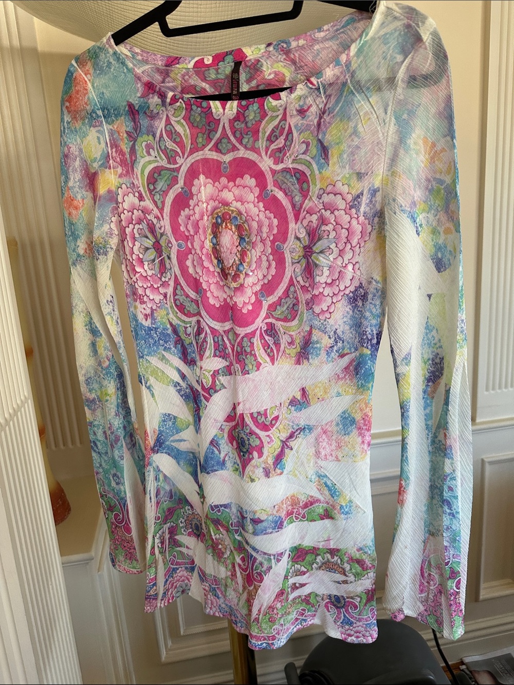 Sienna Rose Pink Floral Paisley Blouse